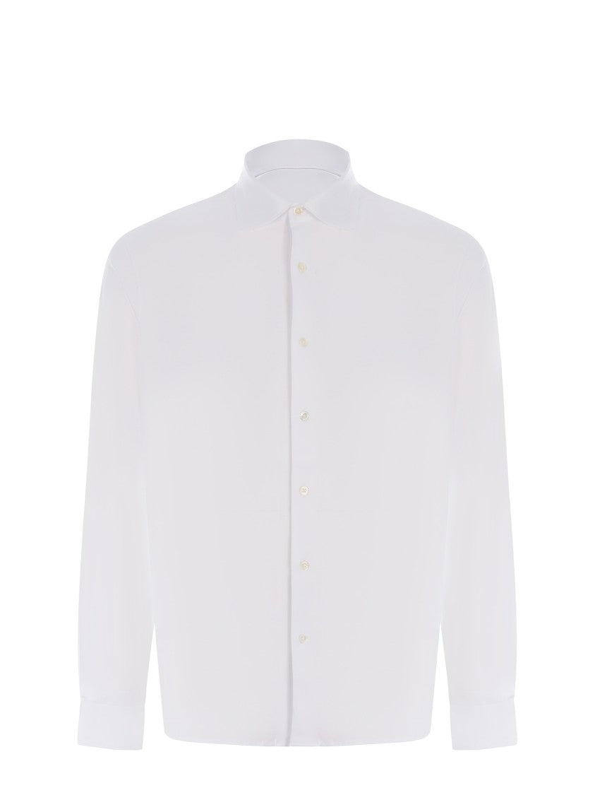 Filippo De Laurentis Classic Long-Sleeve Cotton Jersey Shirt