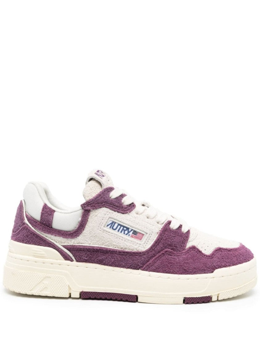 Autry Purple Sneakers With Textured Upper And Sole