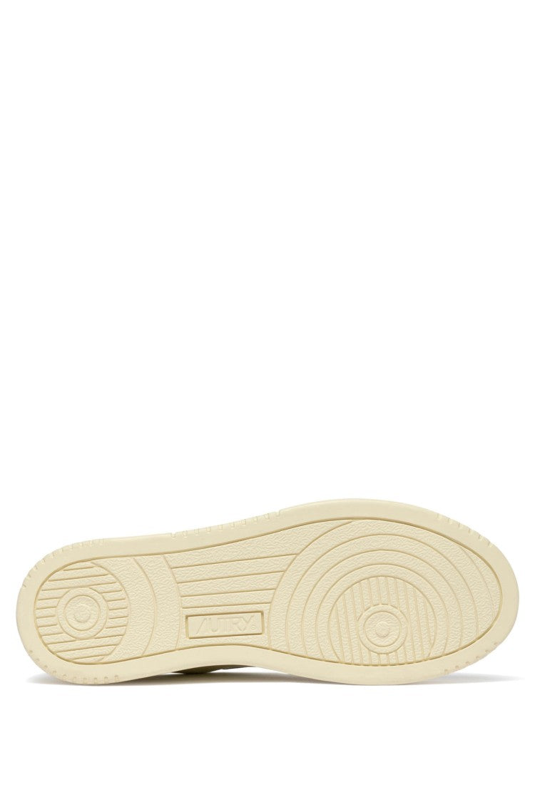 Autry White Medalist Macrame Leather Sneakers