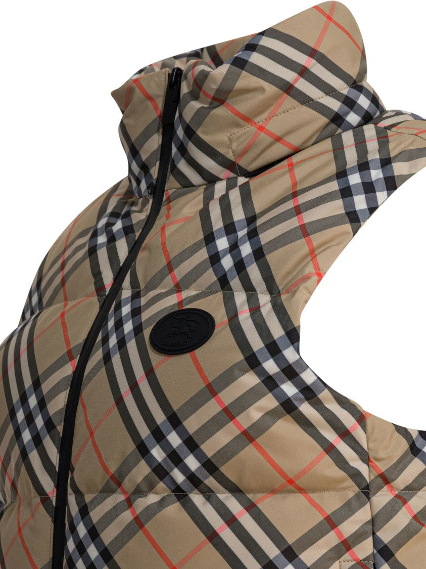 Burberry "Check" Sleeveless Down Jacket