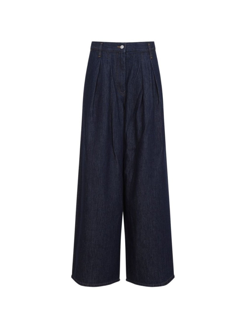 Dries Van Noten Pleated Cropped Wide-Leg Pants