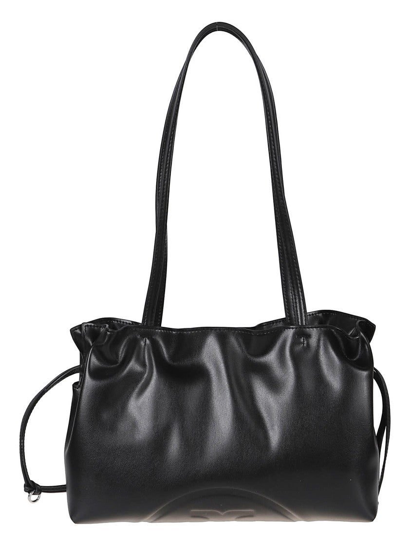 Tory Burch Black Rubber Ella Mini Tote Bag