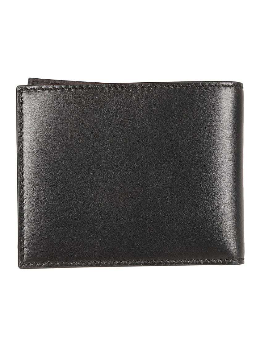 Alexander Mcqueen Smooth Leather Wallet With Design