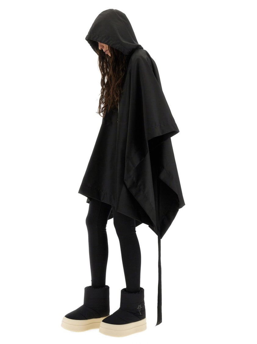 Drkshdw By Rick Owens Waterproof Cape With Hood