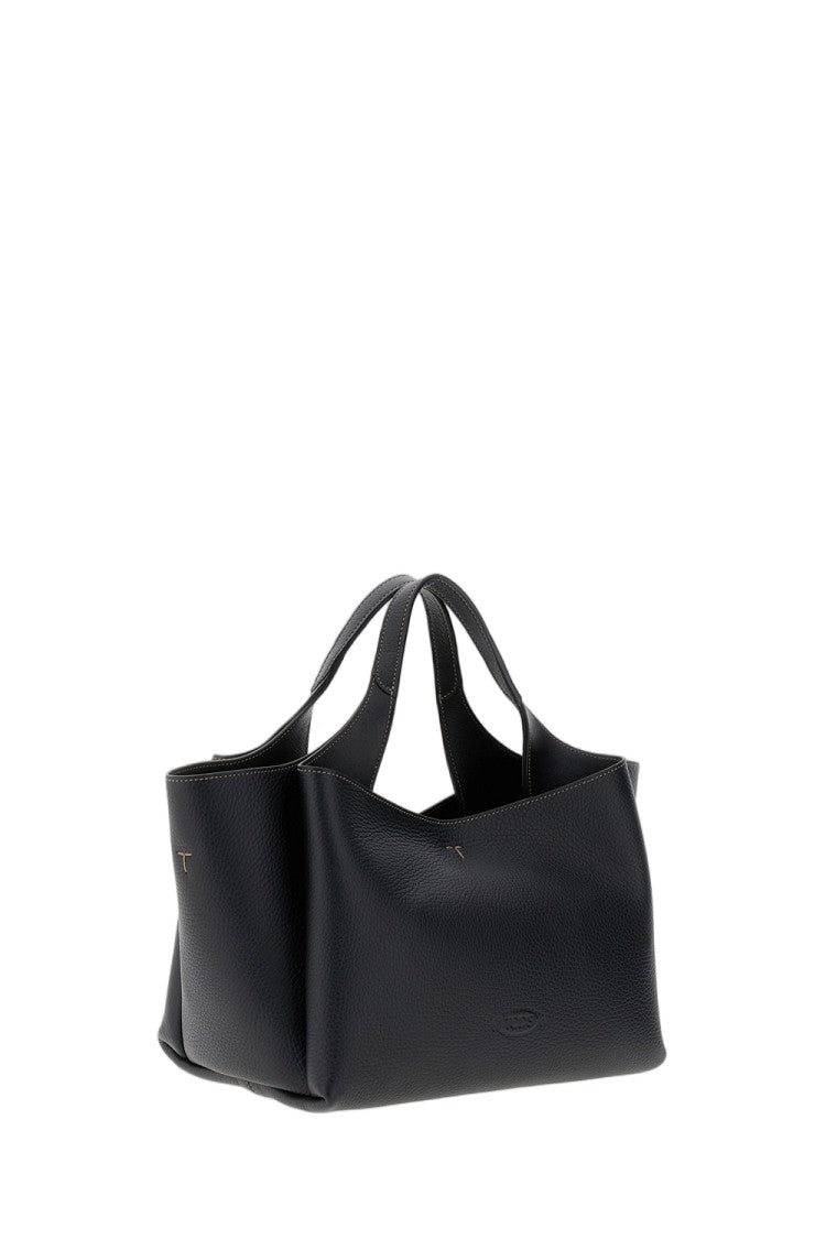 Tod's Black Apa Mini Leather Tote Bag