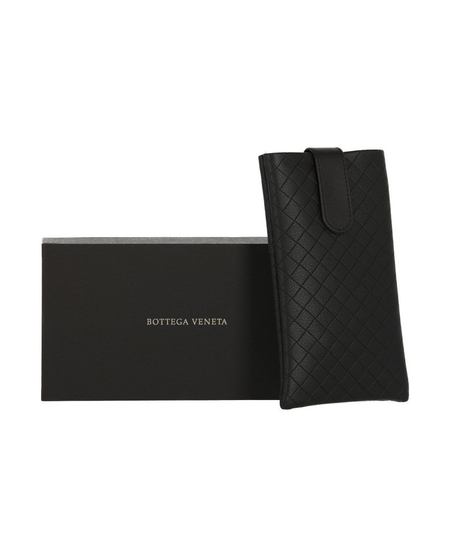 Bottega Veneta Round-Frame Acetate Sunglasses With Tortoiseshell Pattern