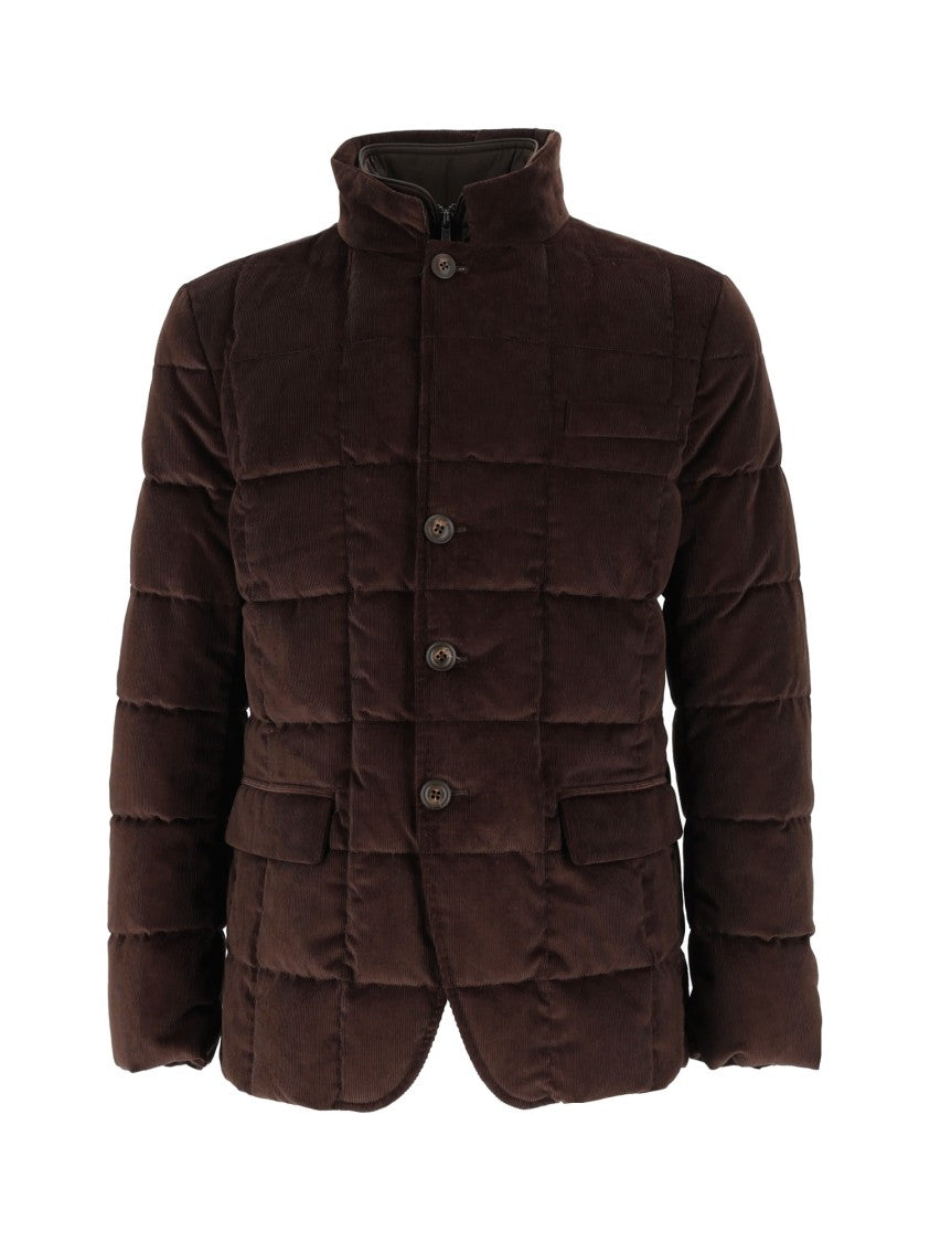 Fay Quilted Down Stand-Up Collar Jacket