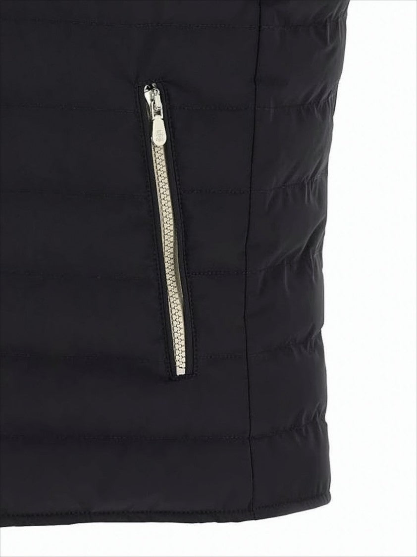 Brunello Cucinelli Taffeta Padded Vest With Horizontal Quilting