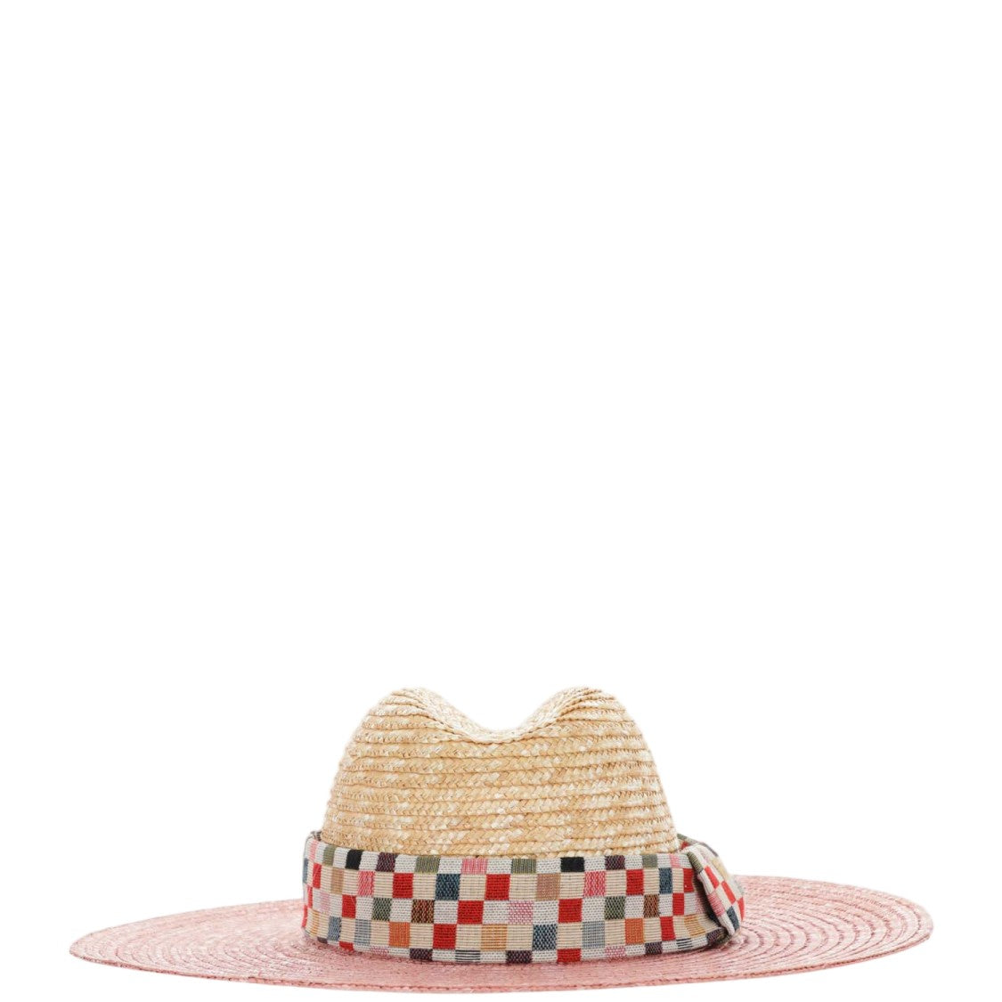 Alexia Alvarez De Toledo Straw Sombrero With Checked Belt