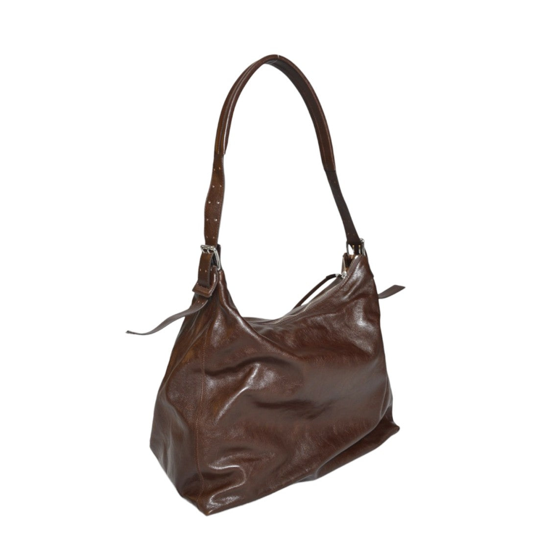 Lemaire Soft Leather Shoulder Bag With Adjustable Strap And Minimalist Design