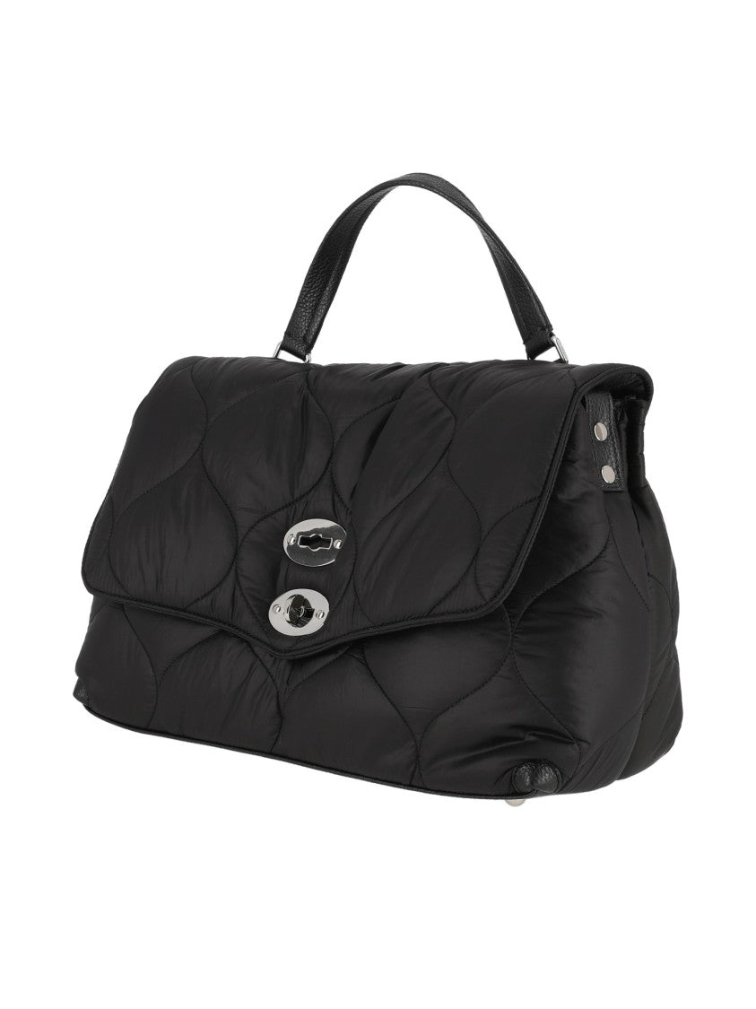Zanellato Srl Black Lunaria Quilted Leather Shoulder Bag