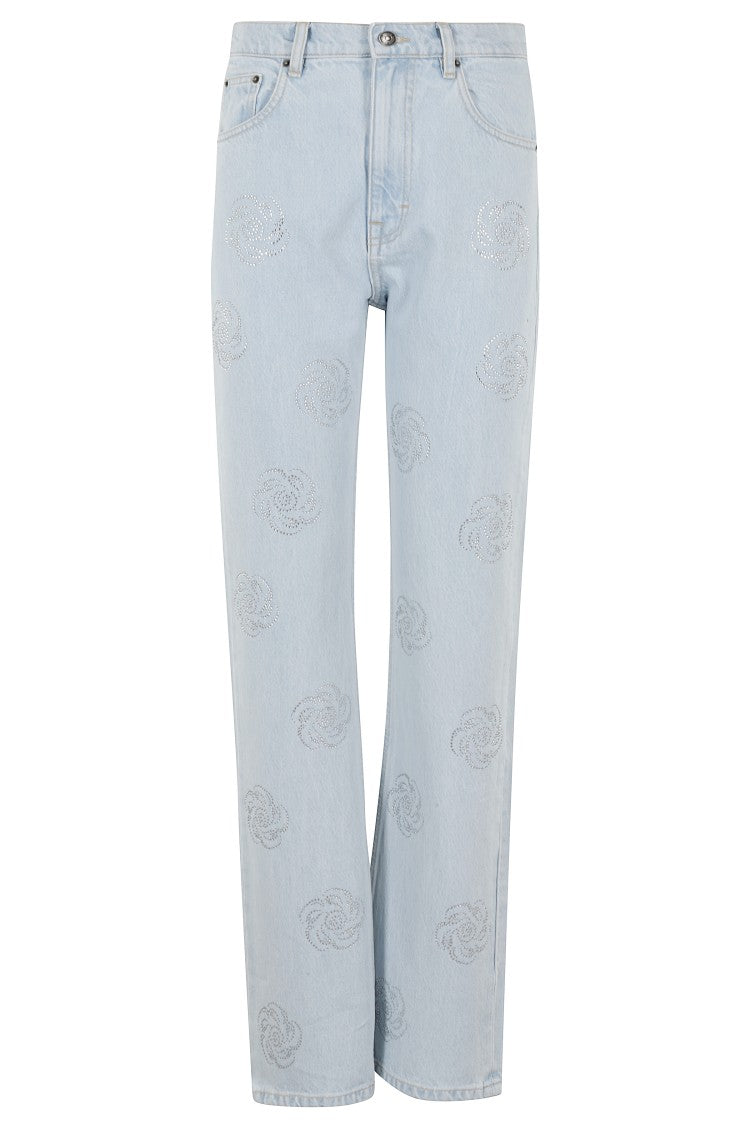 Rotate Washed Twill Stud Jeans