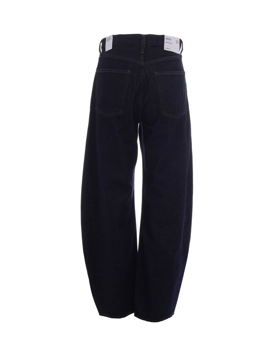Agolde Black Luna Pieced Cotton Jeans