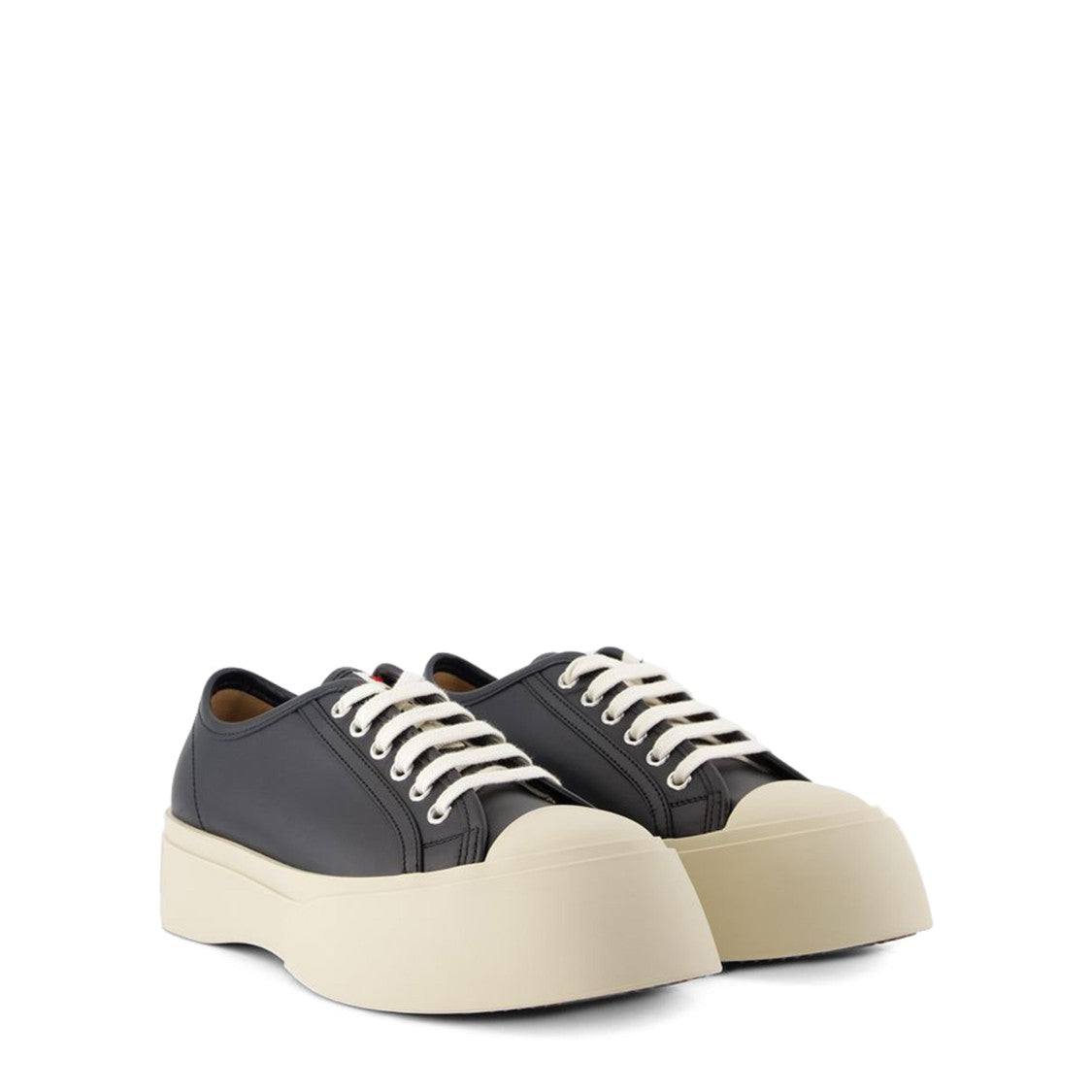 Marni Textured Calf Hair And Leather Sneakers