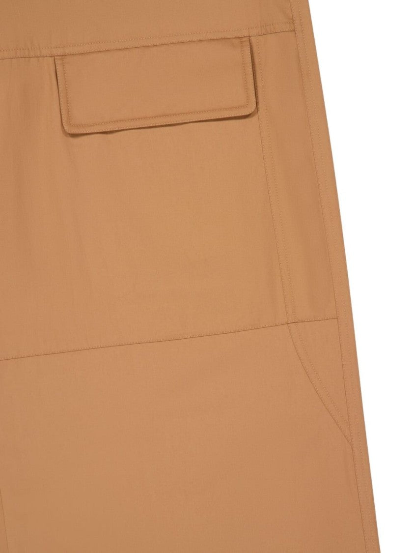 Stella Mccartney Wide-Leg Brown Trousers With High Waist