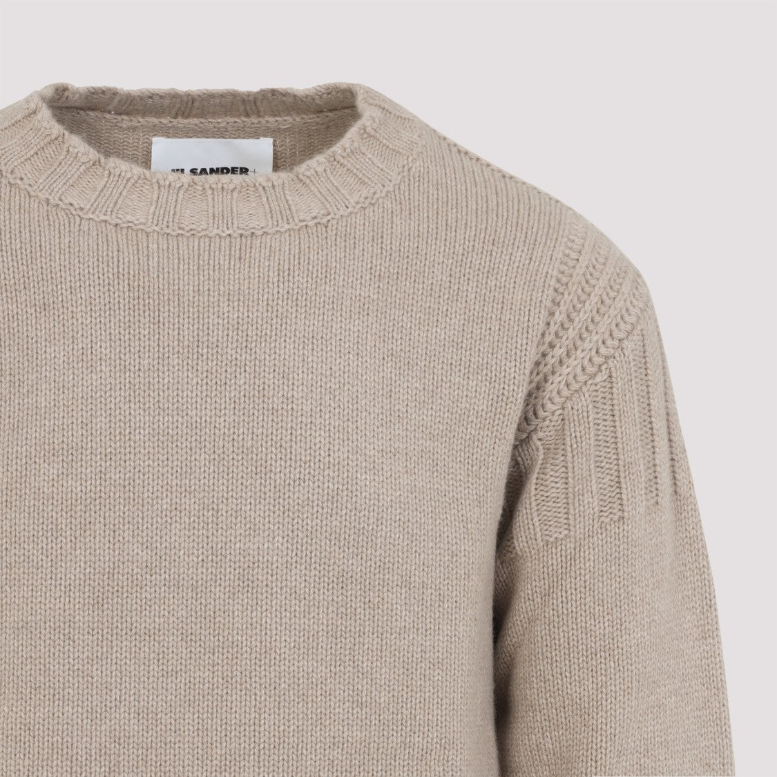 Jil Sander Sand Stone Cashmere Long Sleeves Cn Sweater