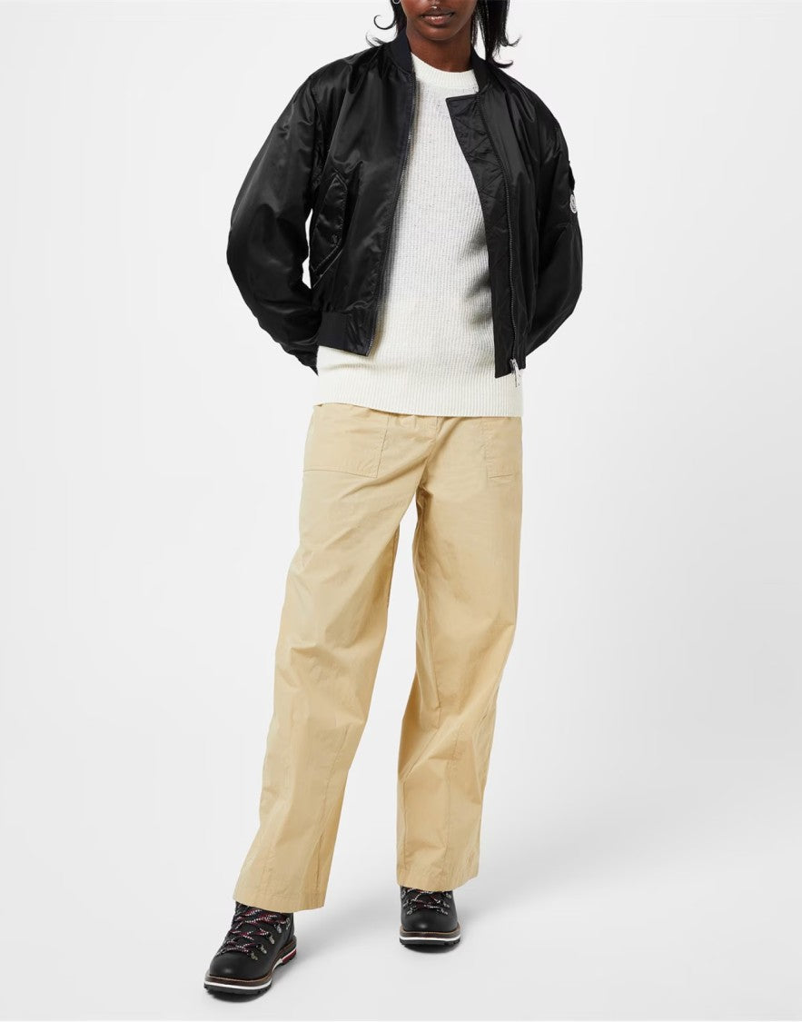Moncler Blanche Logo Hiker Boots