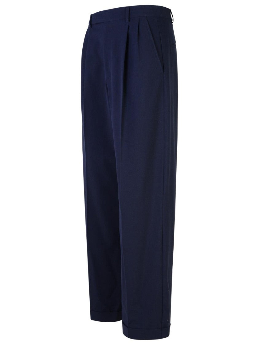 A.P.C. Marissa' Navy Viscose Blend Trousers