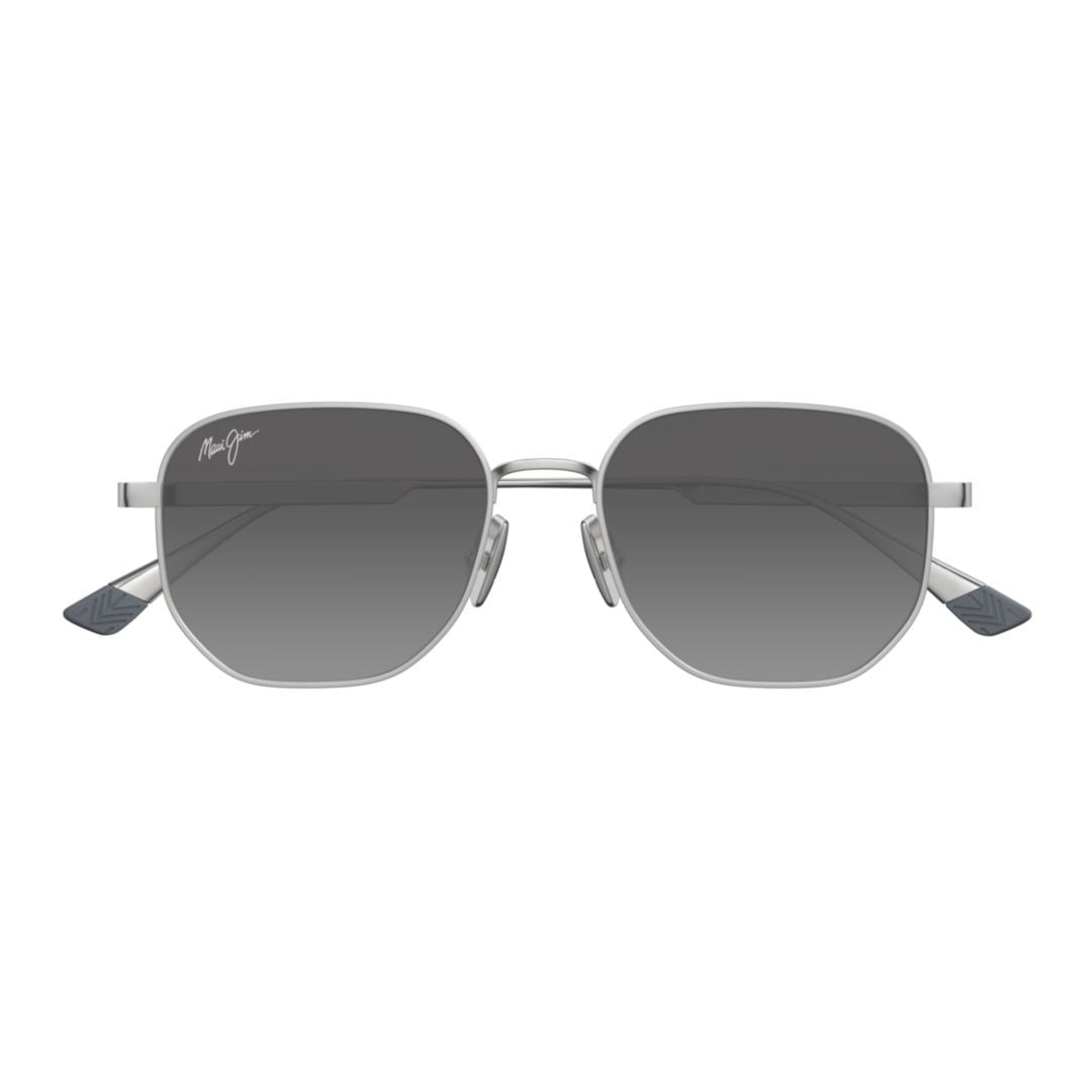 Maui Jim Lewalani Gradient Grey Tinted Sunglasses With Metal Frame
