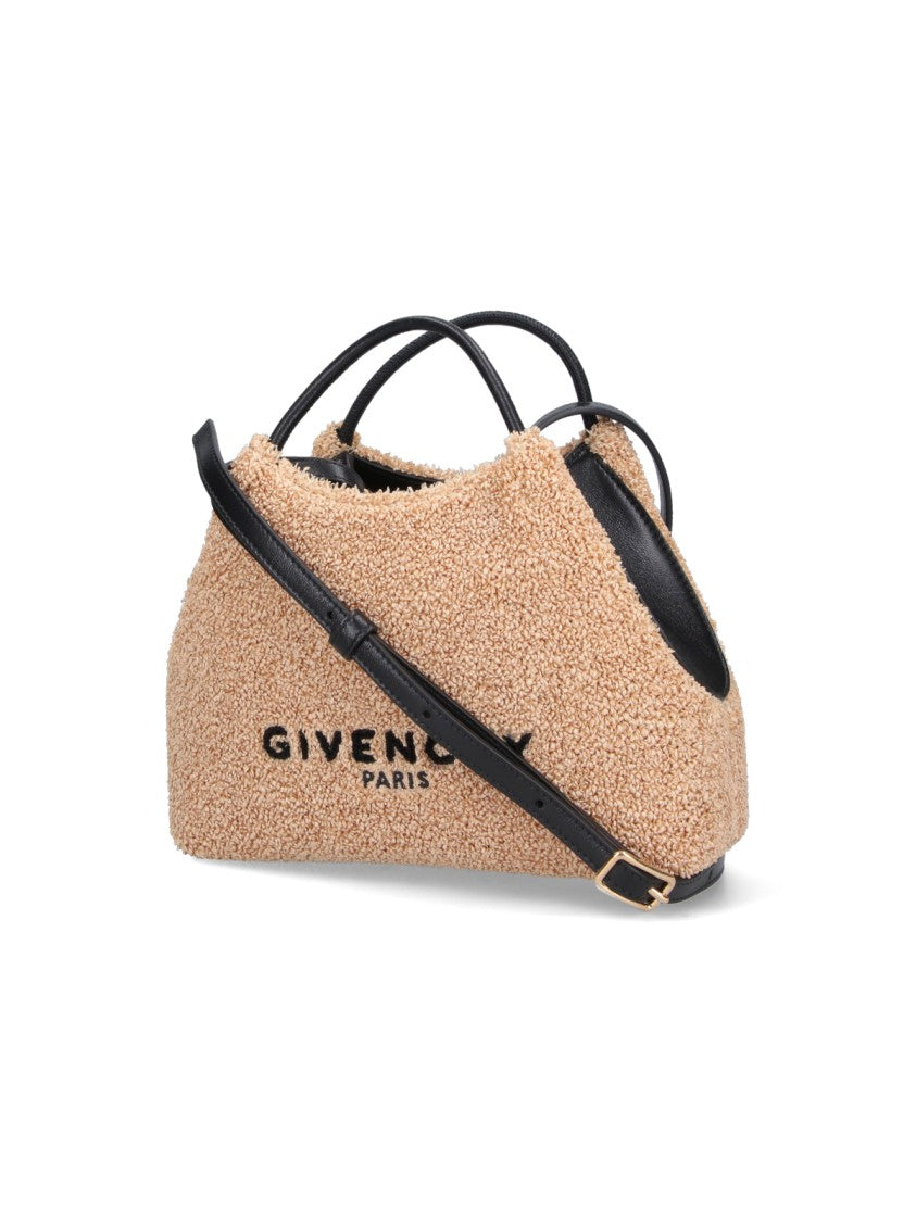 Givenchy Trapezoidal Textured Beige Bag