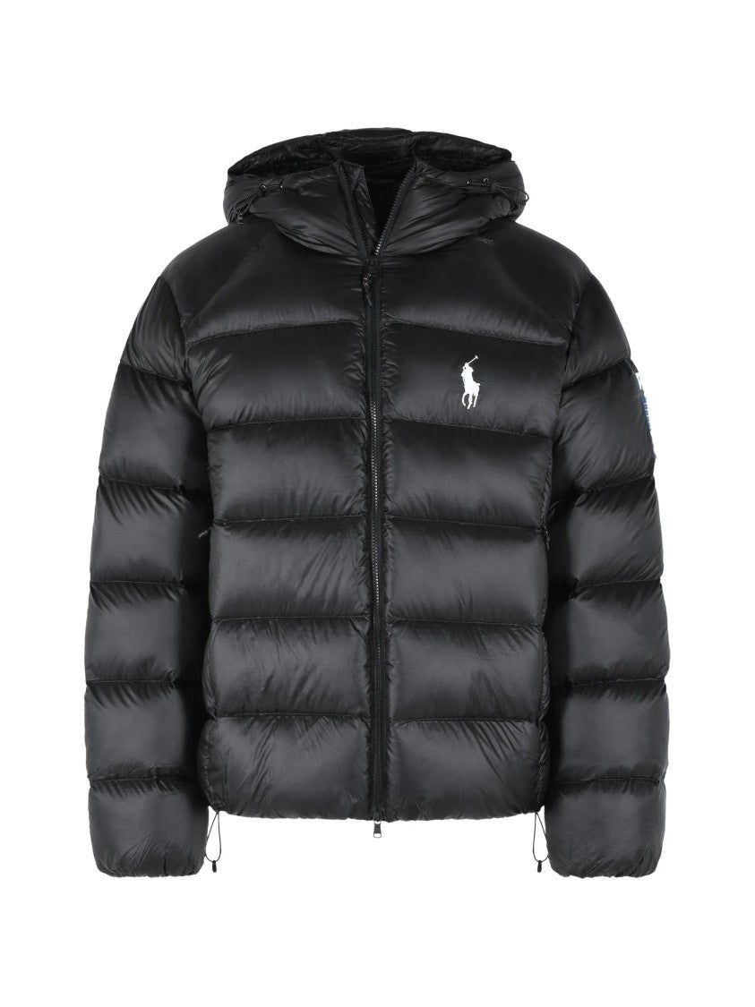 Polo Ralph Lauren Black Bomber Jacket Quilted Puffer Jacket