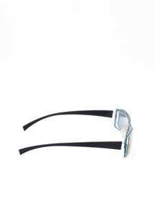 Markus Rectangular Sunglasses With Striking Blue And Black Contrast