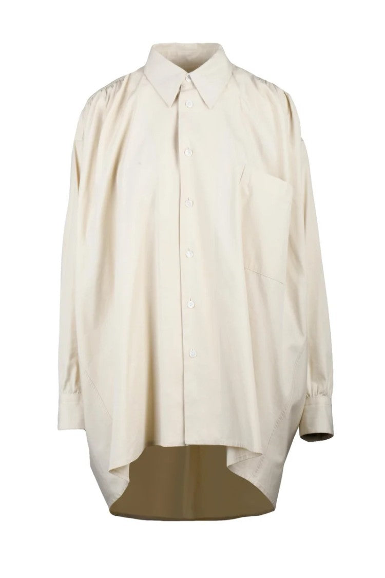 Bottega Veneta Oversized Shirt Cotton/Viscose - Beige
