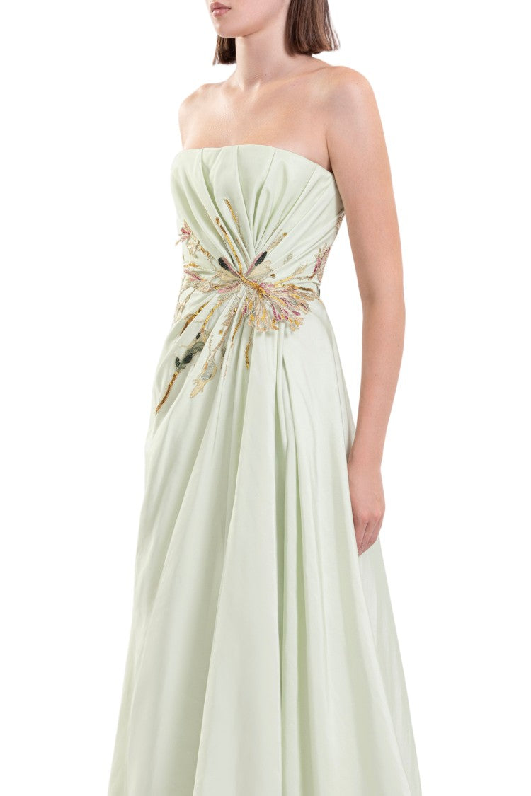 Saiid Kobeisy Draped Taffeta Dress