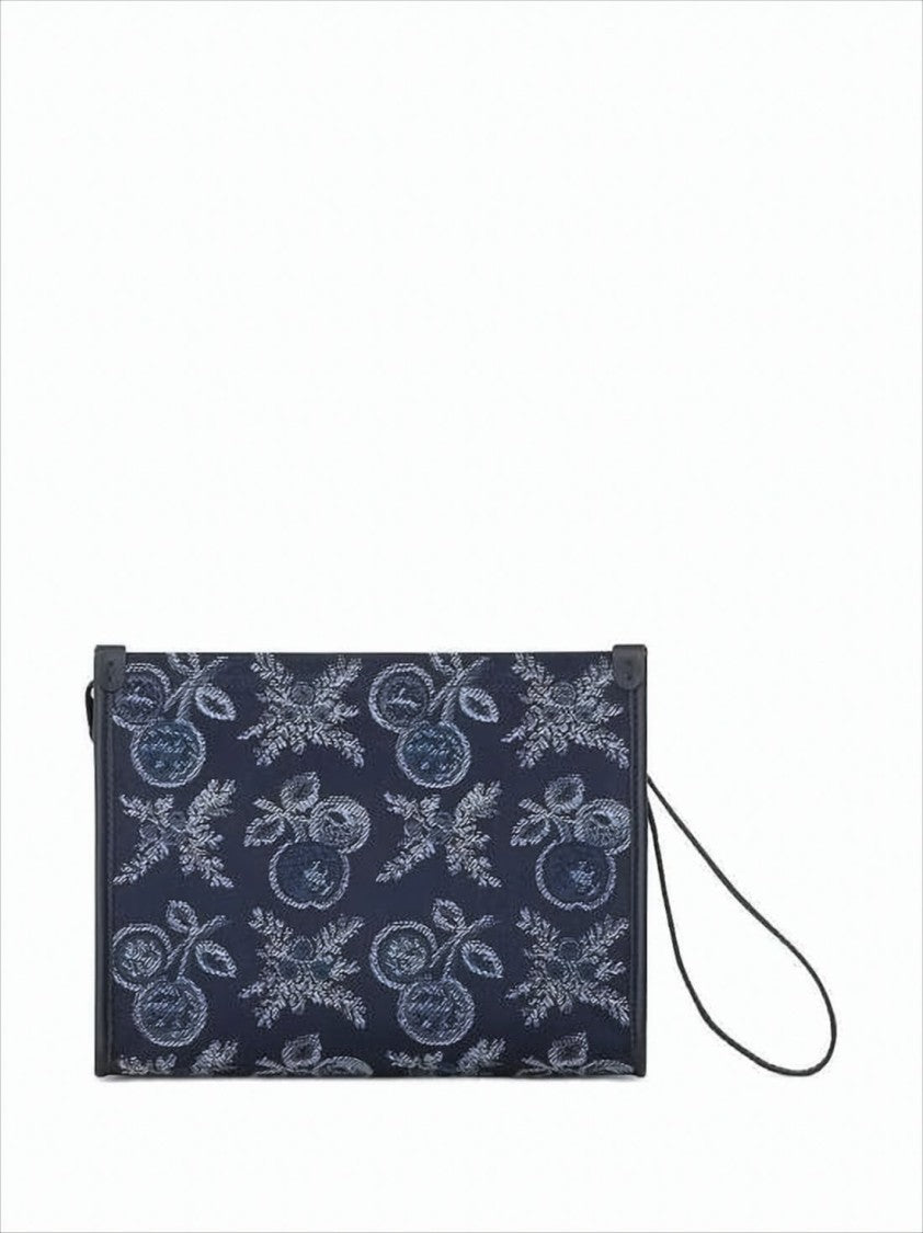 Etro Patterned Fabric Clutch