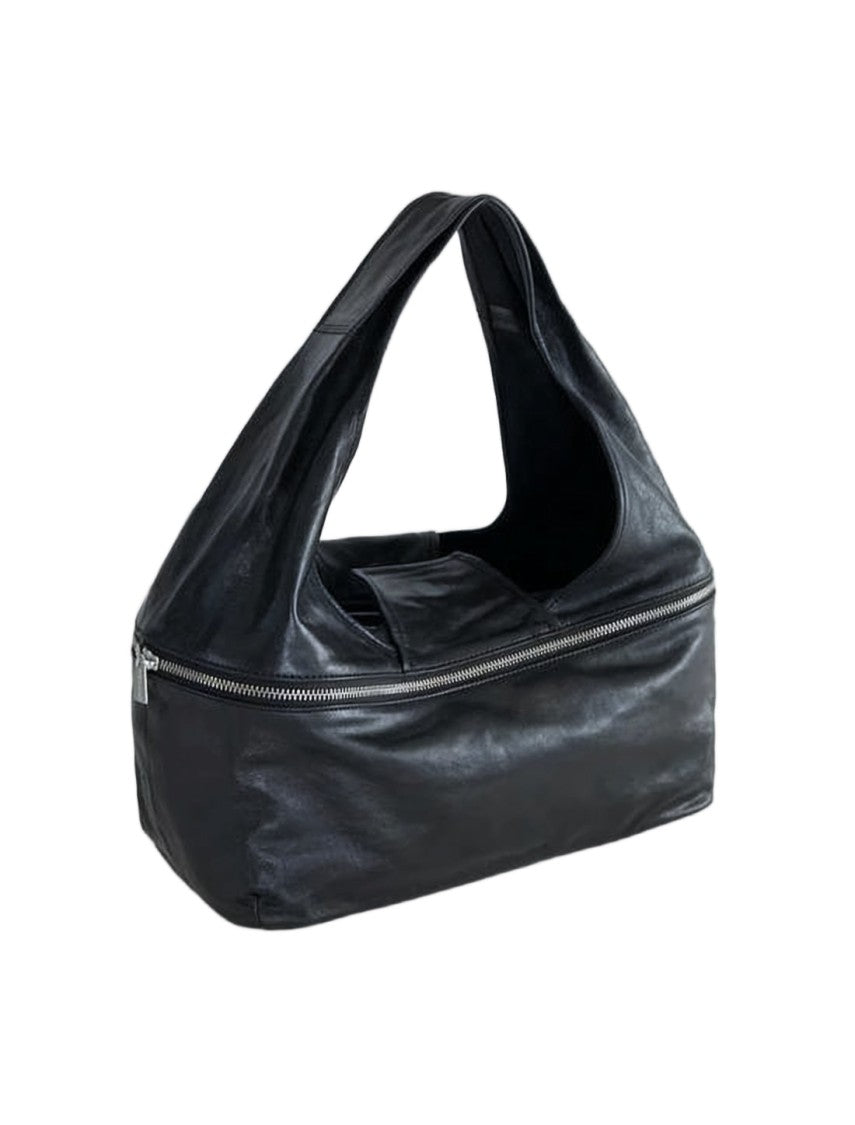 Paloma Wool Soft-Structured Leather Shoulder Bag With Zippered Compartments