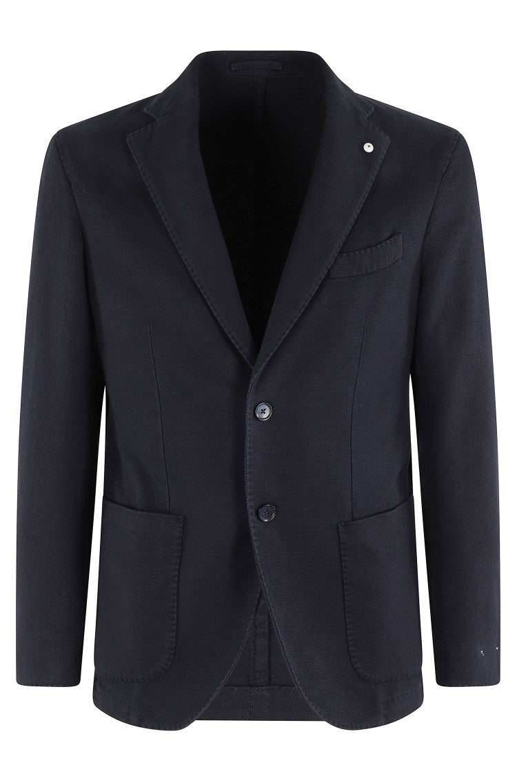 L.B.M. Classic Two-Button Blazer With Notched Lapels