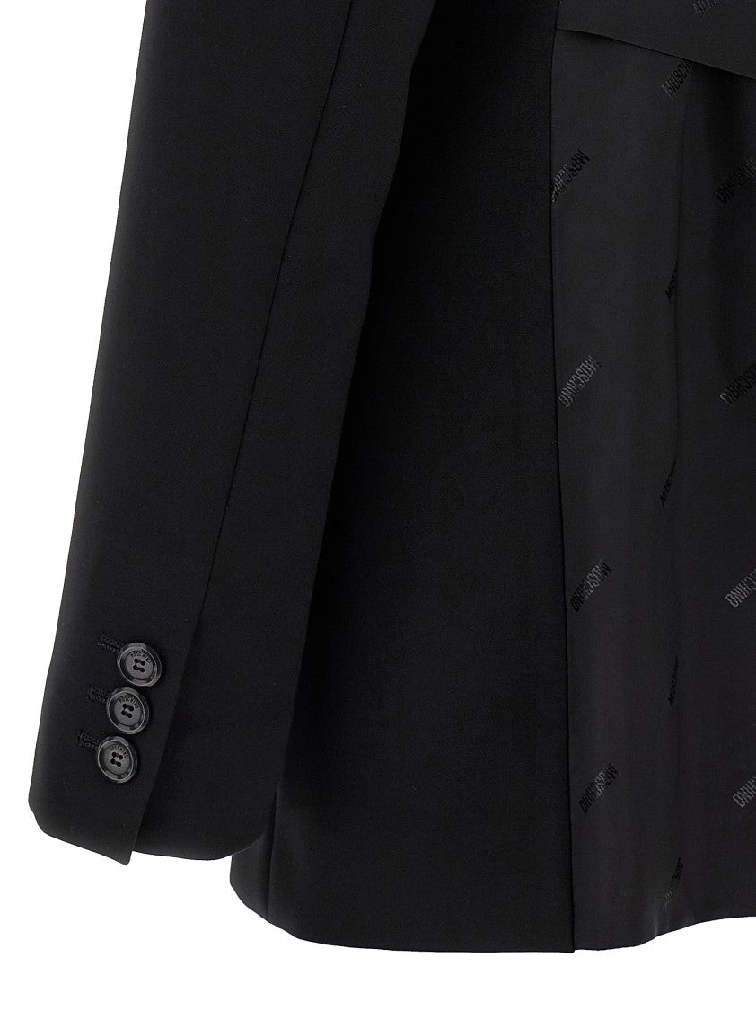 Moschino Single-Breasted Blazer With Martingale Detail