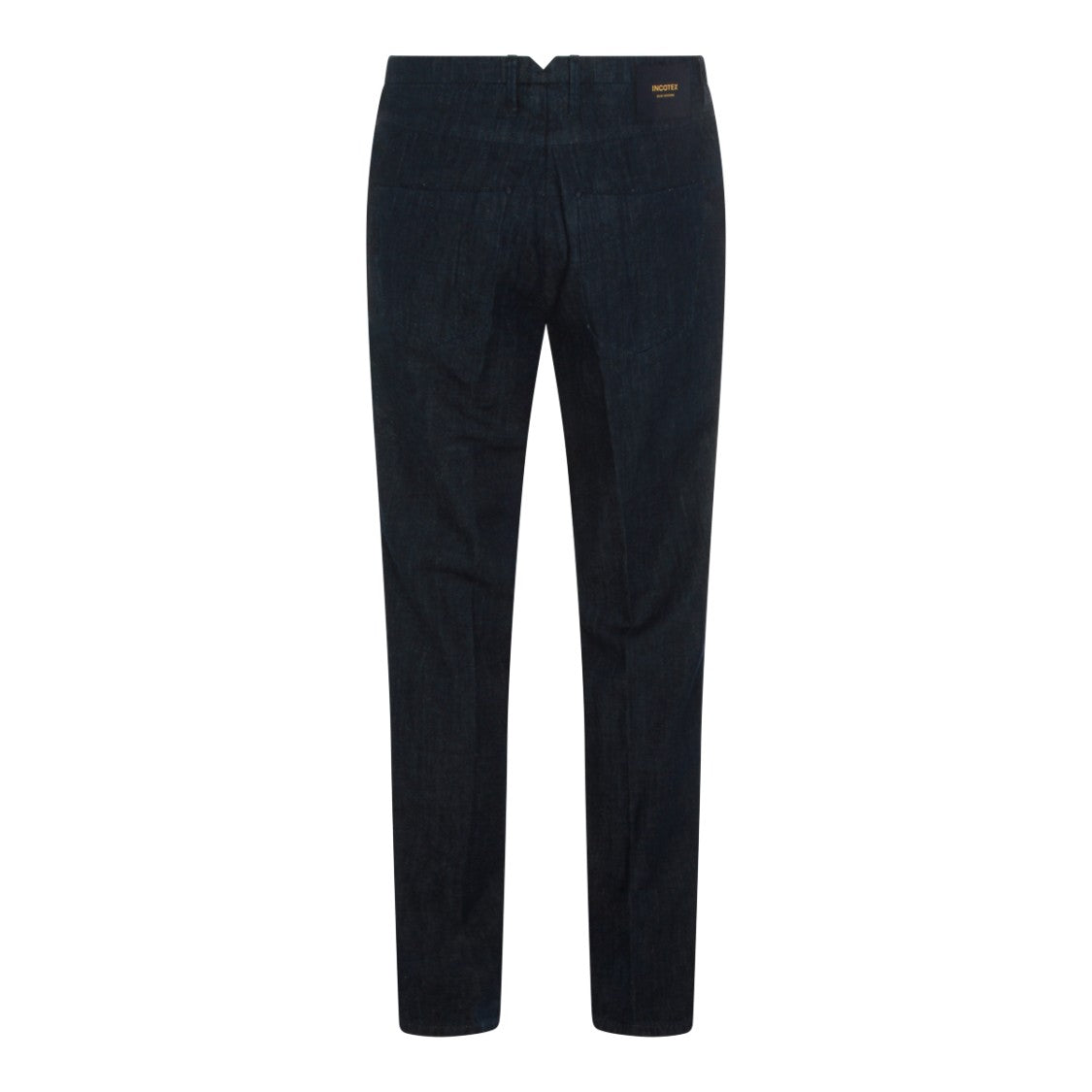 Incotex Blue Division Straight-Leg Jeans With Dark Indigo Wash And Subtle Pleats