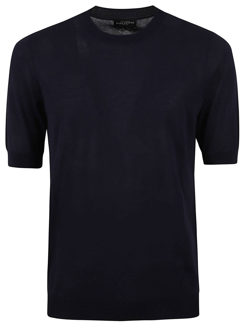 Ballantyne Classic Crew Neck Blue T-Shirt