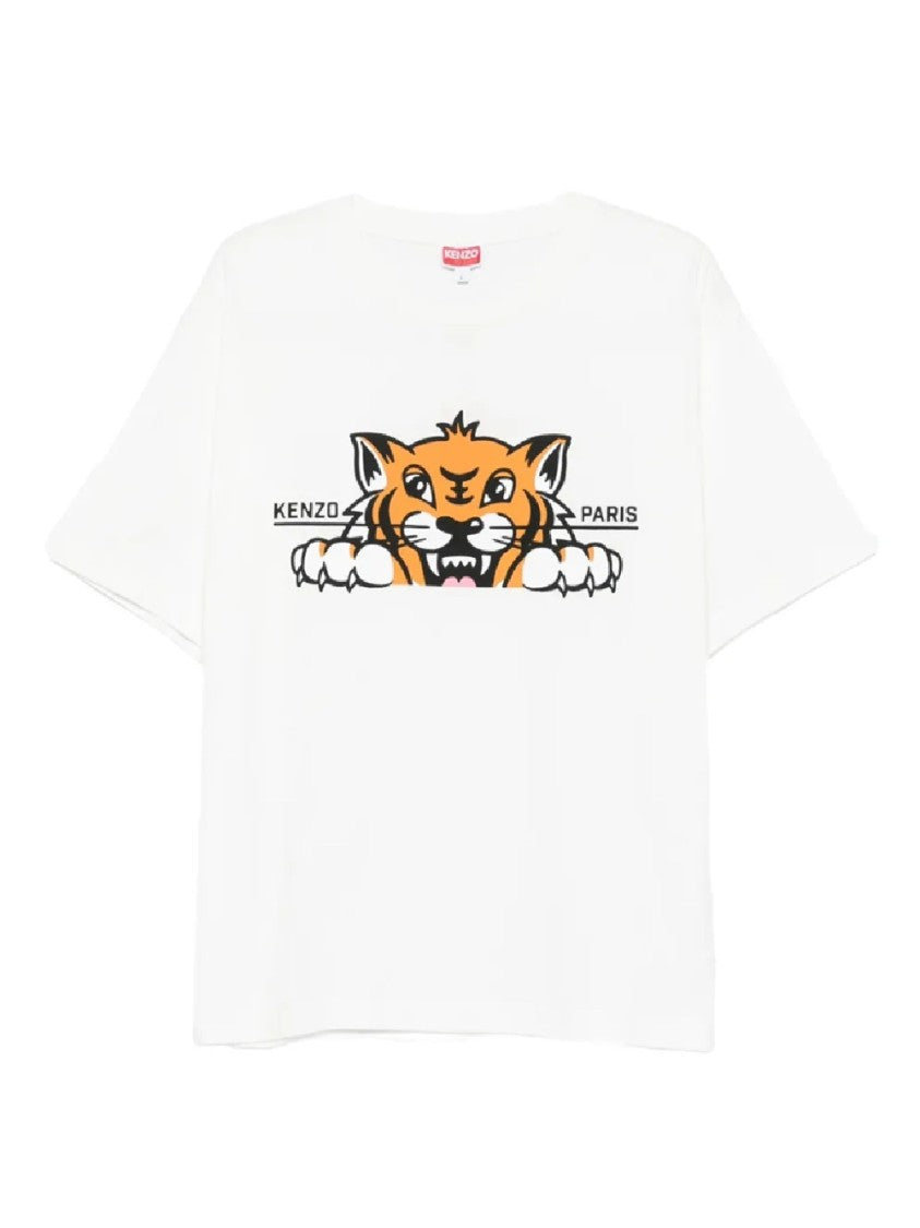 Kenzo White Graphic T-Shirt