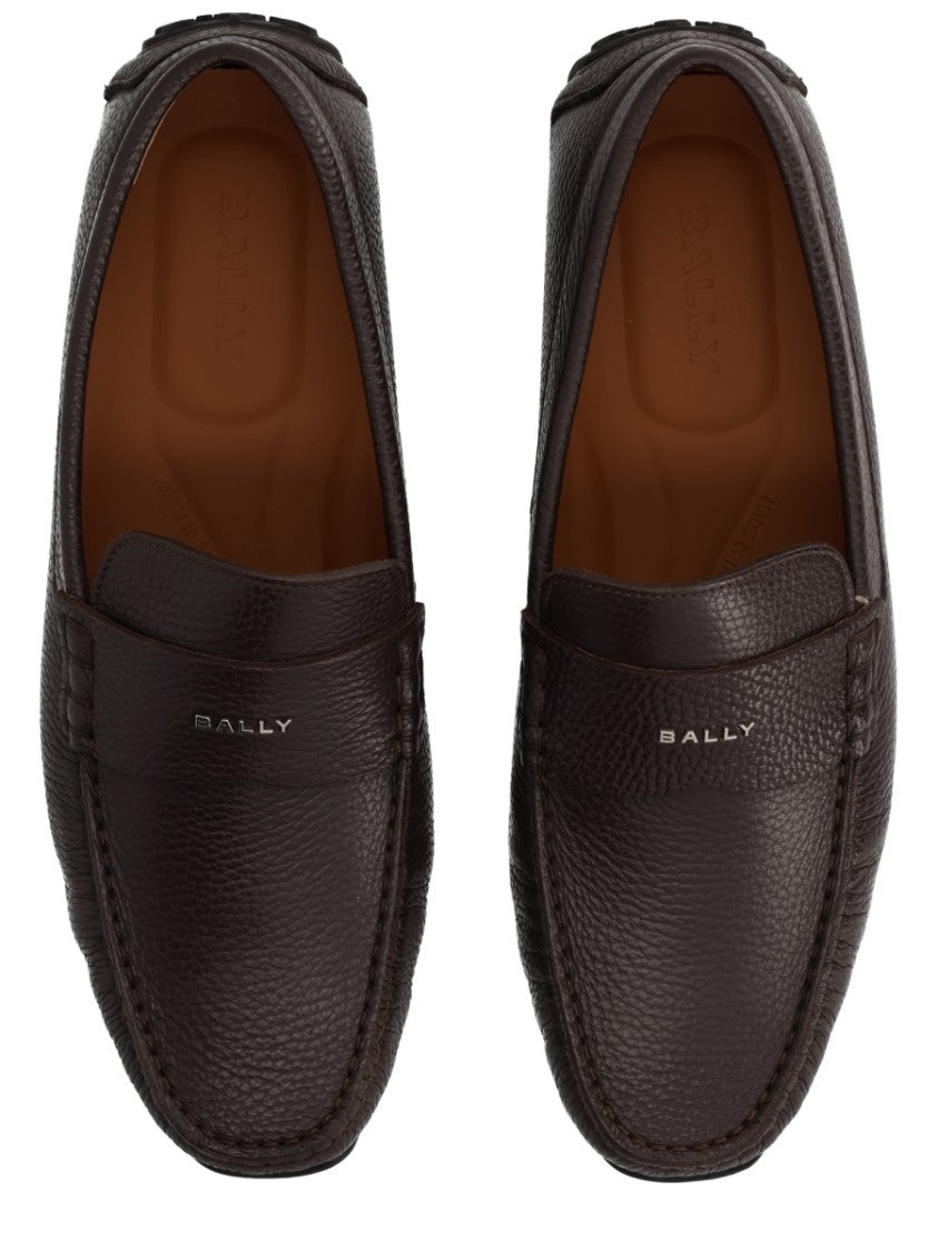 Bally Driver Pilot Brown Calf Leather Loafers