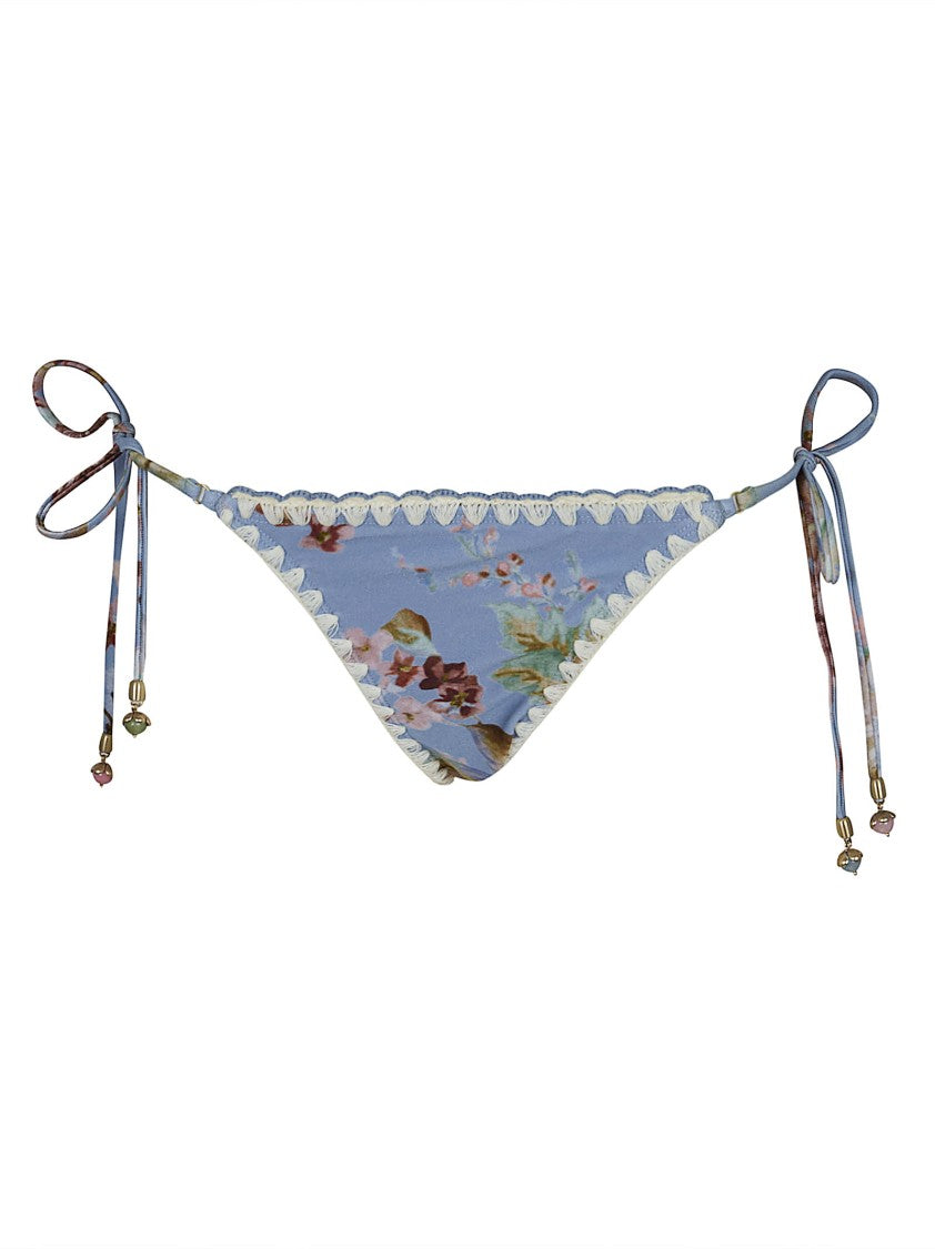 Zimmermann Low-Waisted Floral Chambray Briefs