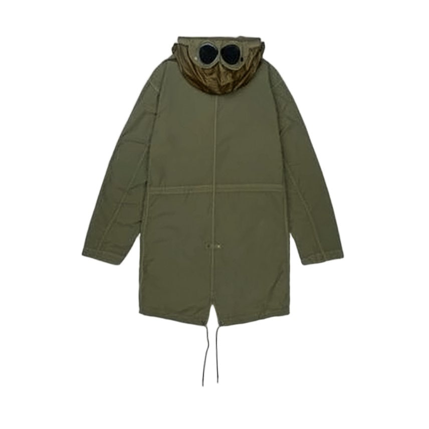 Engineered Garments Muted Olive Green Tropical Wool Parka