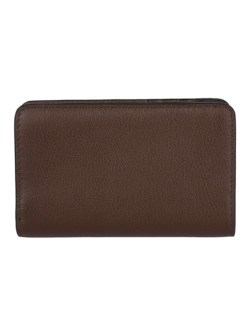 Lancel Bcbg Textured Leather Zip Wallet