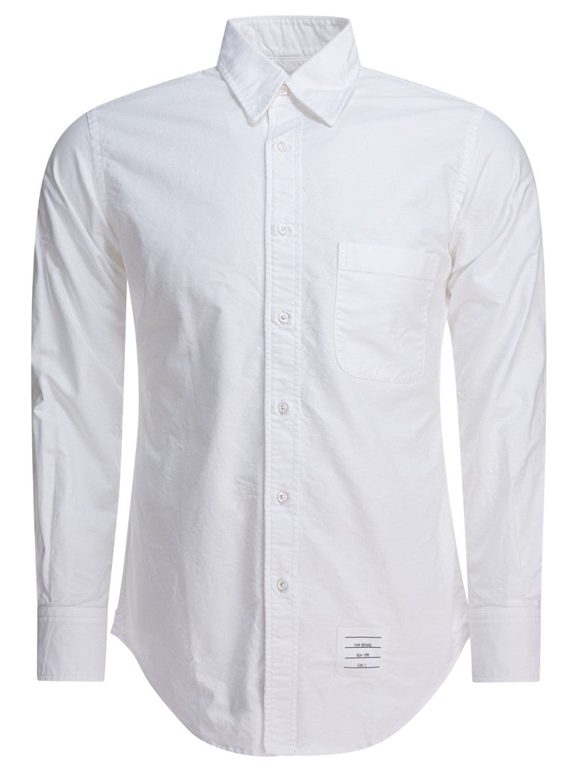 Thom Browne Long-Sleeve Button-Down Oxford Shirt