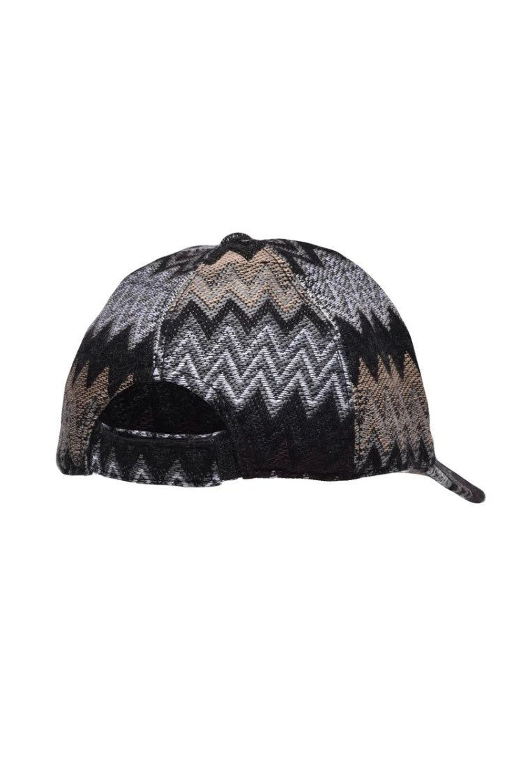 Missoni Wool/Acrylic Hat Black Men's