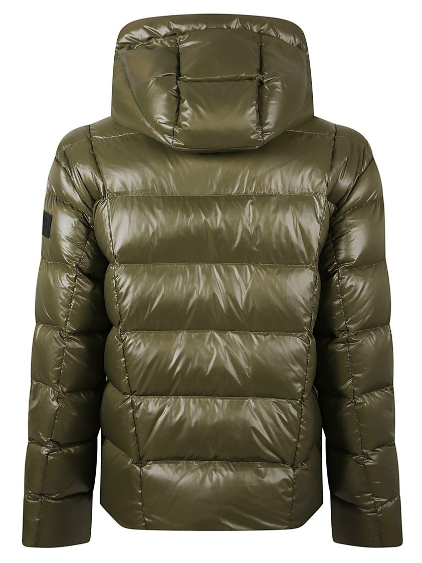 Mackage Shiny Quilted Green Padded Jacket With Hood