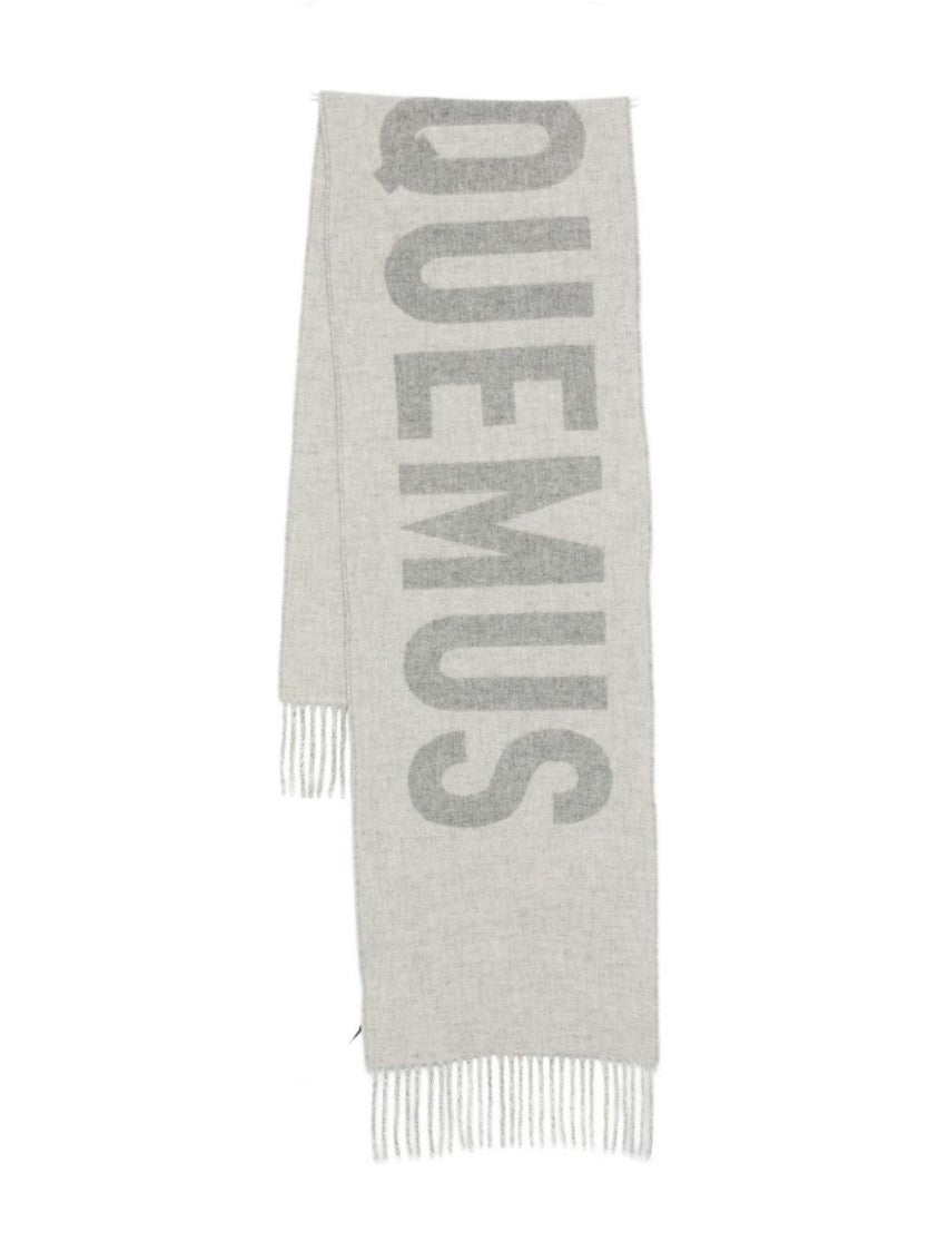 Jacquemus Rectangular Light Grey Scarf