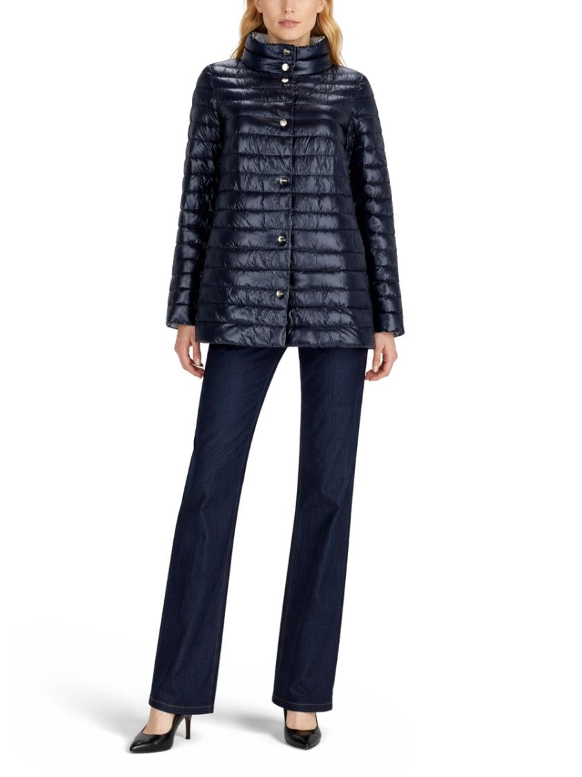 Herno Glossy Quilted High Collar Polyamide Down Jacket