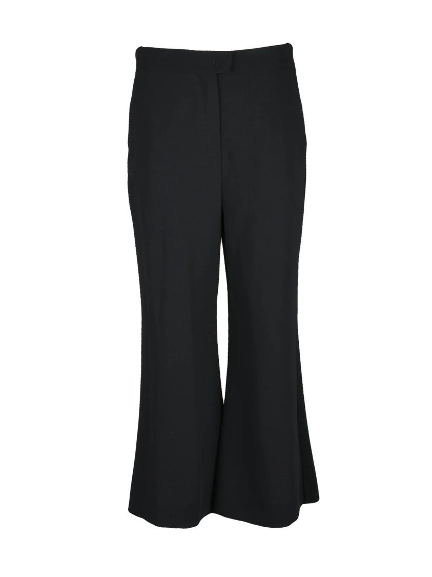 Marella Art.365 Fluid Black Trousers With Slightly Flared Leg And Refined Finish