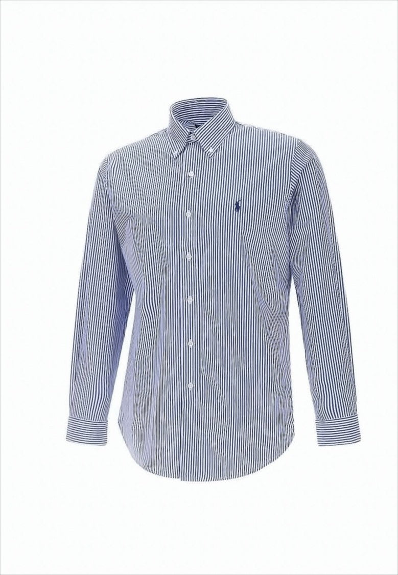 Polo Ralph Lauren Tailored Long-Sleeve Button-Down Shirt With Vertical Stripes