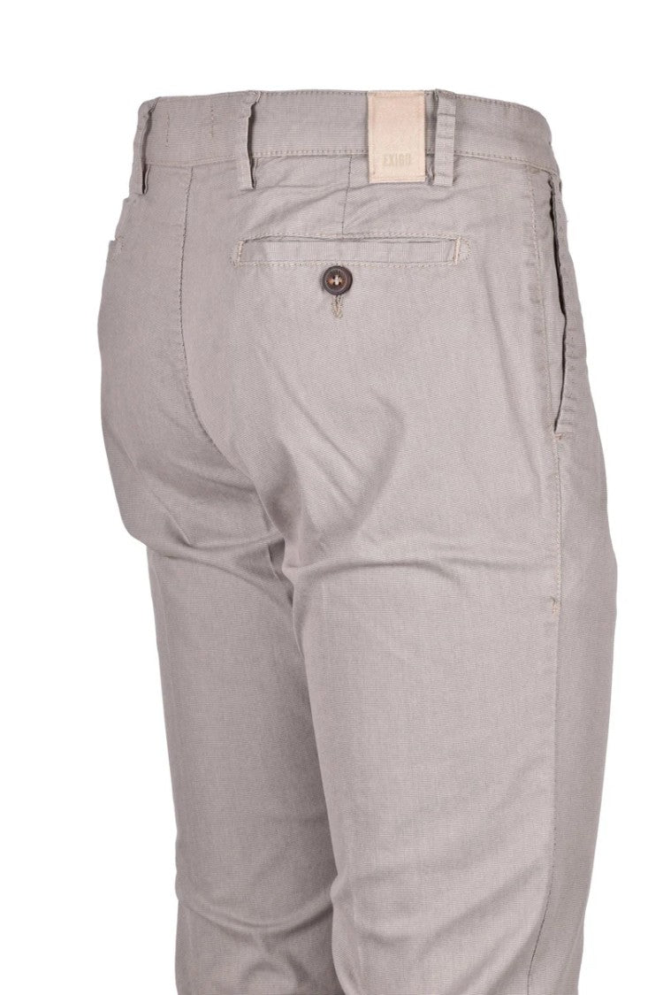 Exigo Cotton Elastane Trousers - Brown