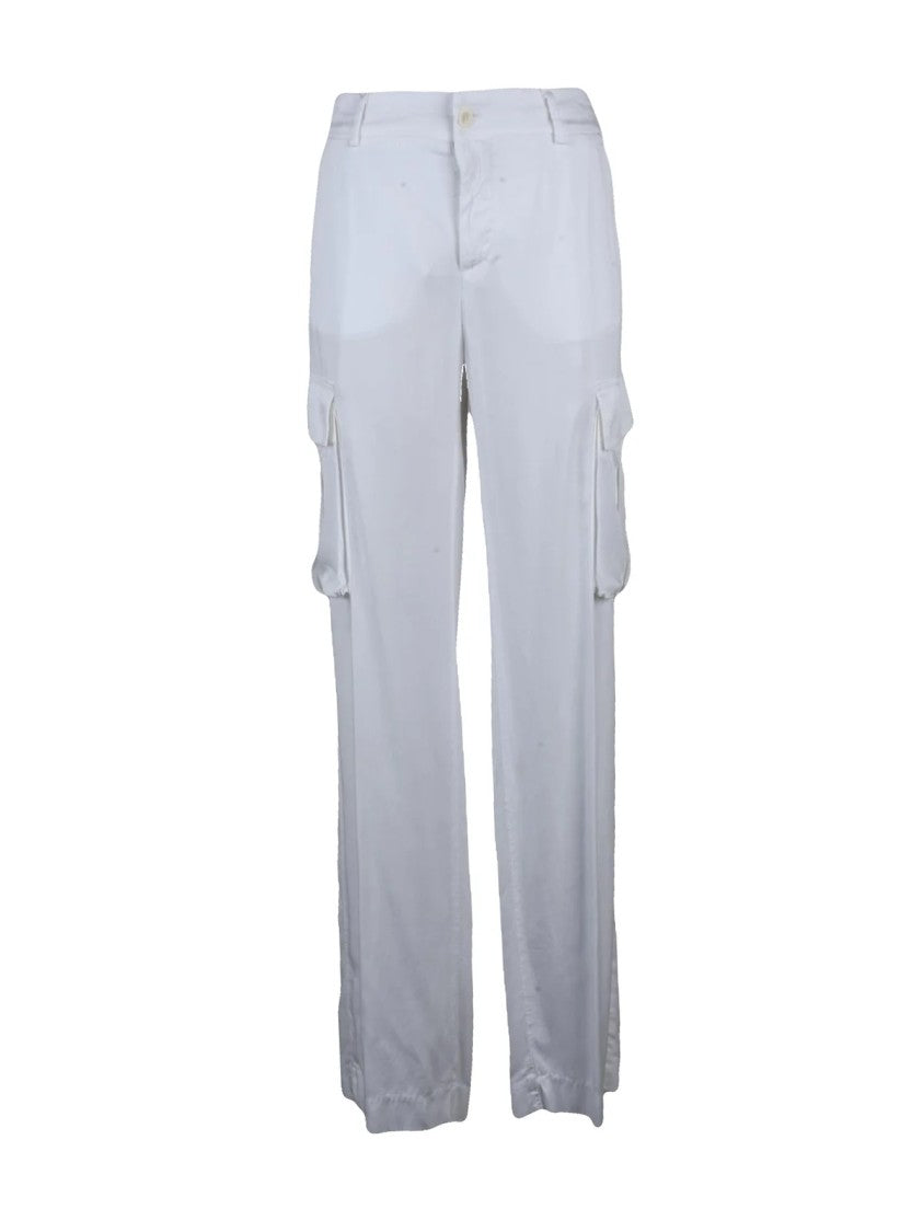 Mason's Cargo Trousers Soft Leg White