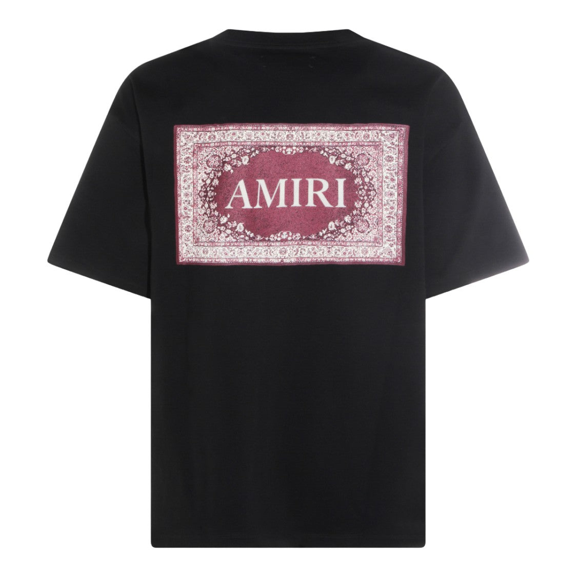 Amiri Plain Black T-Shirt With Crew Neckline