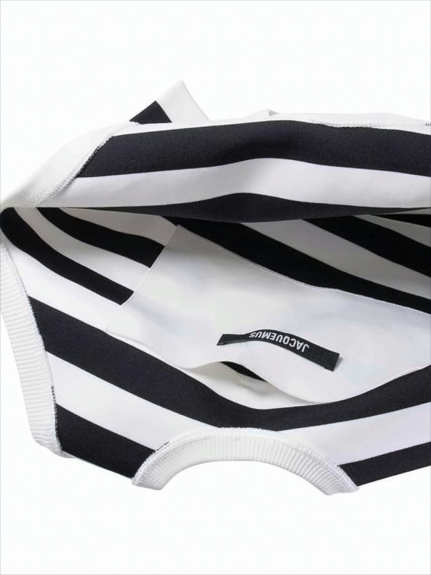 Jacquemus Rectangular Tote Bag With Bold Striped Pattern